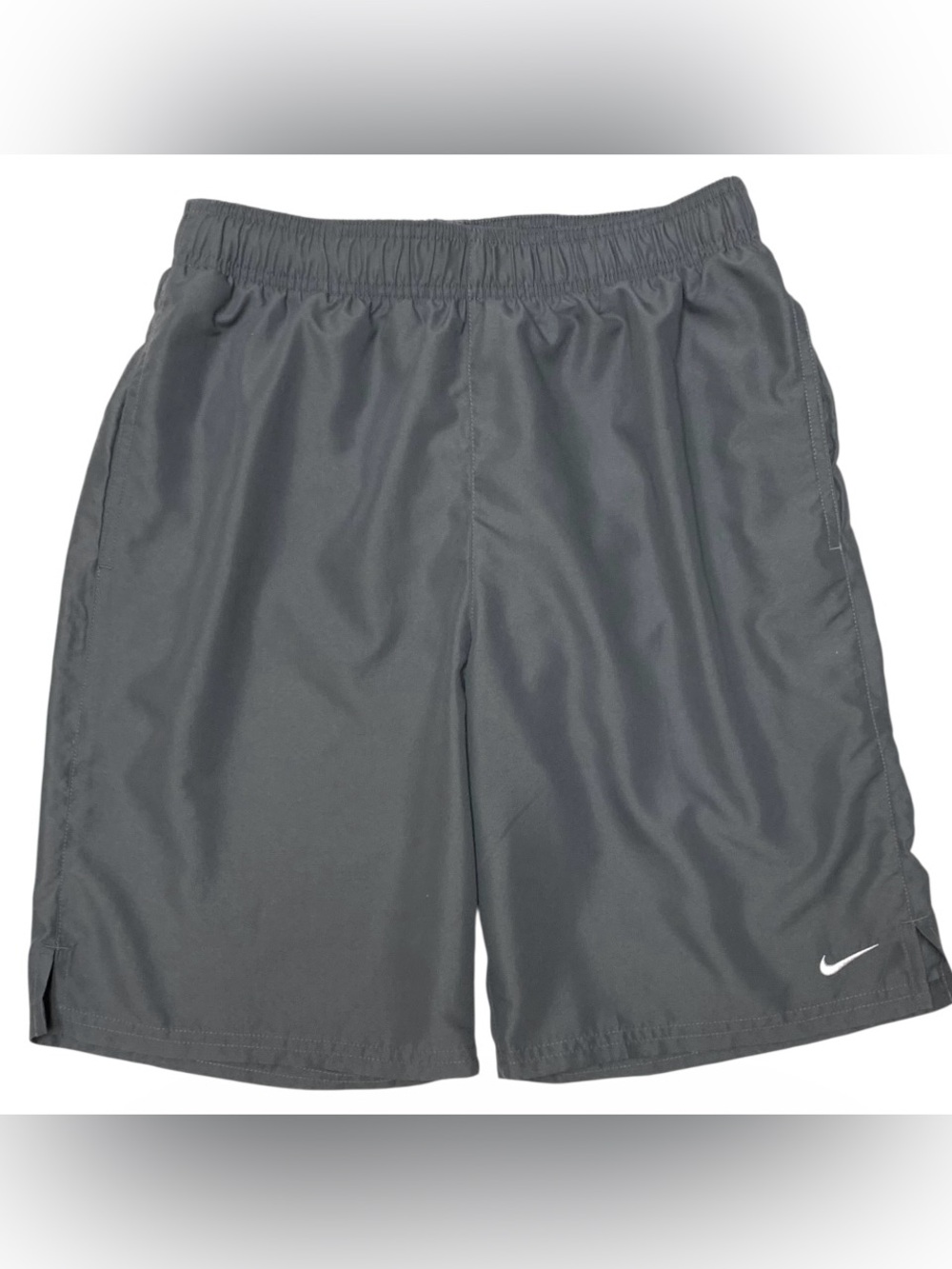 Nike Swim Essential Lap 9" Volley Shorts w/Pockets Iron Grey Mens Size Small NWT